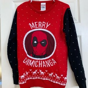 Deadpool ugly Christmas sweater by Marvel